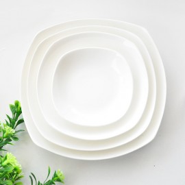 vajillas platos cuadrados porcelana resistente